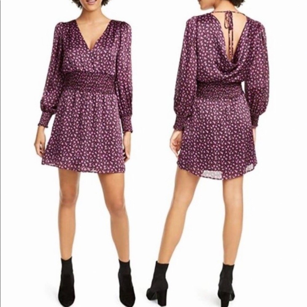 NWT LeyDen Mini Smocked Cocktail Dress Size XS
